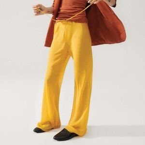 Silk laundry bias cut pants